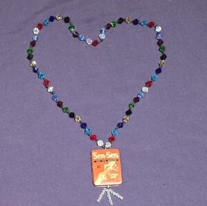 Colorful Beaded Necklace with Pendant
